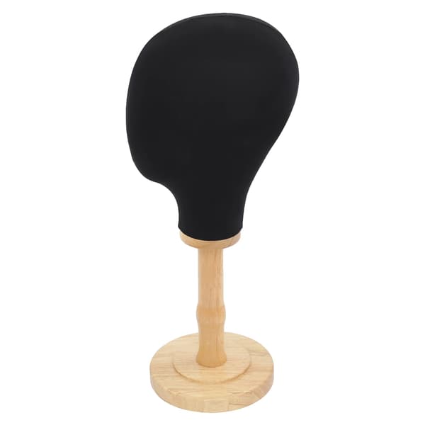 Mannequin Hoved, Realistisk Display, Robust Base,sort