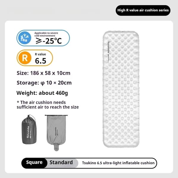 Oppustelig madras, letvægtsdesign, hurtig oppustning,Standard