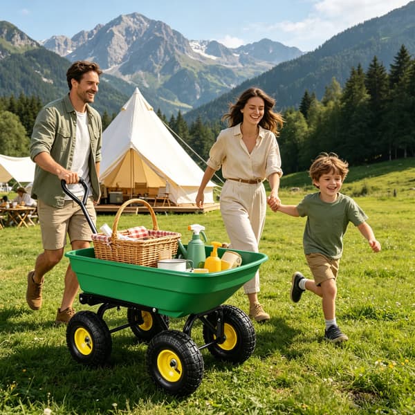 Kärra Tipper, Hög Kapacitet, Ergonomisk Design,grön