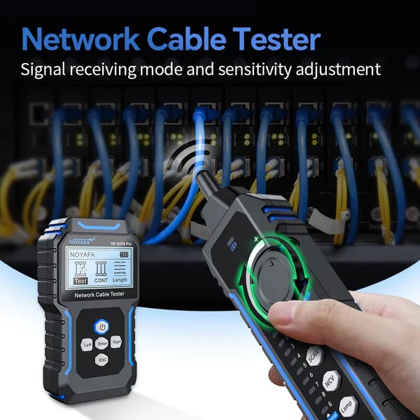 Netværkskabeltester, Længdemåling, PoE-test,NF-8209Pro