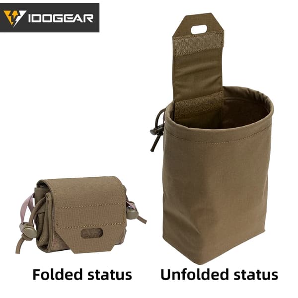 Dump Pouch, Holdbar Nylon, MOLLE Kompatibilitet,Coyote Brun