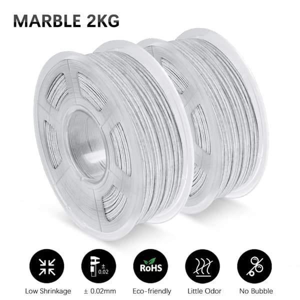 3D-skrivarfilament, PLA-material, 1,75 mm diameter,PLA Marmor