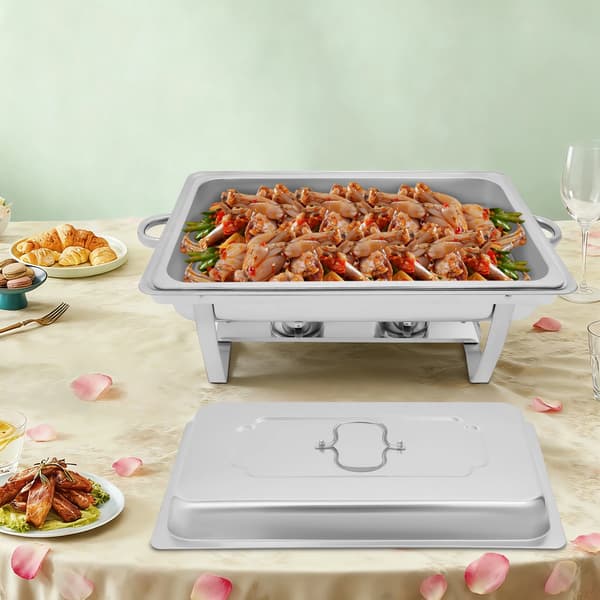 Chafing Dish Buffet Sæt, 316L Rustfrit Stål, Stor Kapacitet,9L