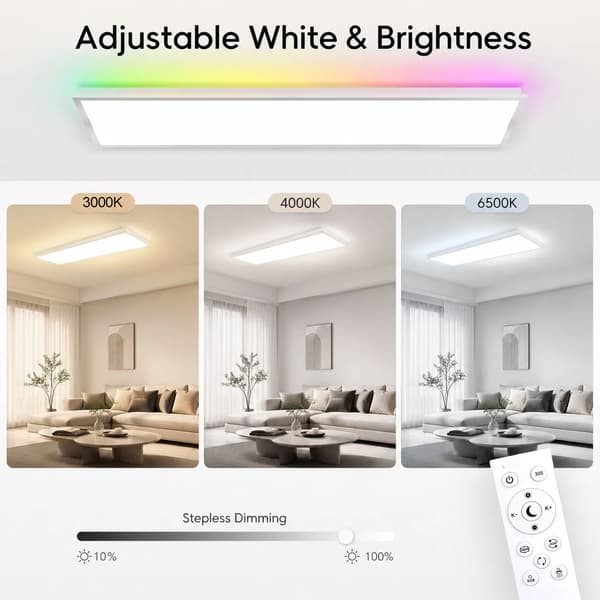 Loftpaneler, Dæmpbar, RGB Baggrundsbelysning,ændrebar, 40W