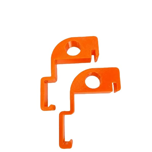 Skräpkorgsklipp, Antipest, Förbättrad Luftcirkulation,2st Orange