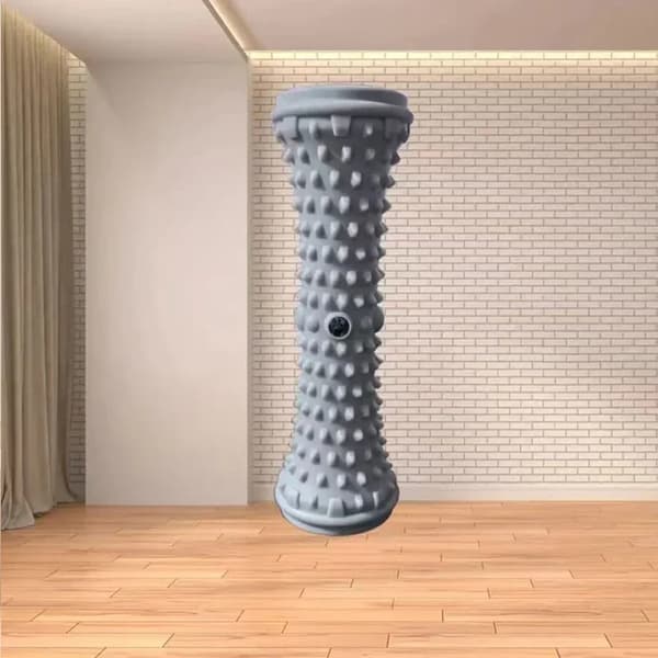 Fodmassage Rulle, Dyb Væv Lindring, Ergonomisk Design,1stk Grå