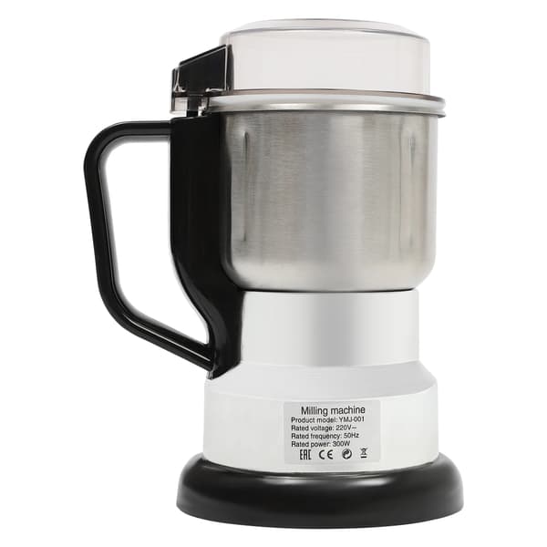 Krydderi- og kaffekværn, multifunktionel, 500 ml kapacitet,Sølv