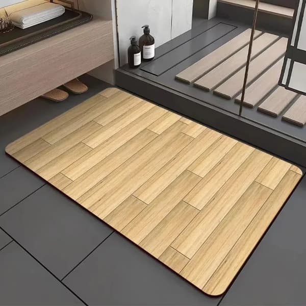 Badrumsmatta, Halkfri, Superabsorberande,80X120CM-a, 2