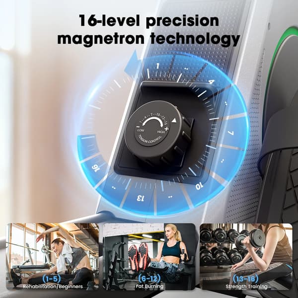 Roningmaskine, 16 niveauer modstand, Bluetooth-app kompatibel,QK530