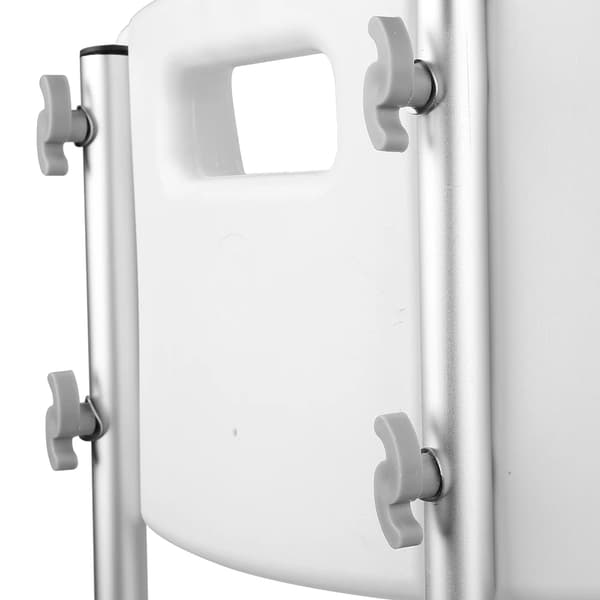 Duschstol, Höjdjusterbar, Ergonomisk Design,VIT