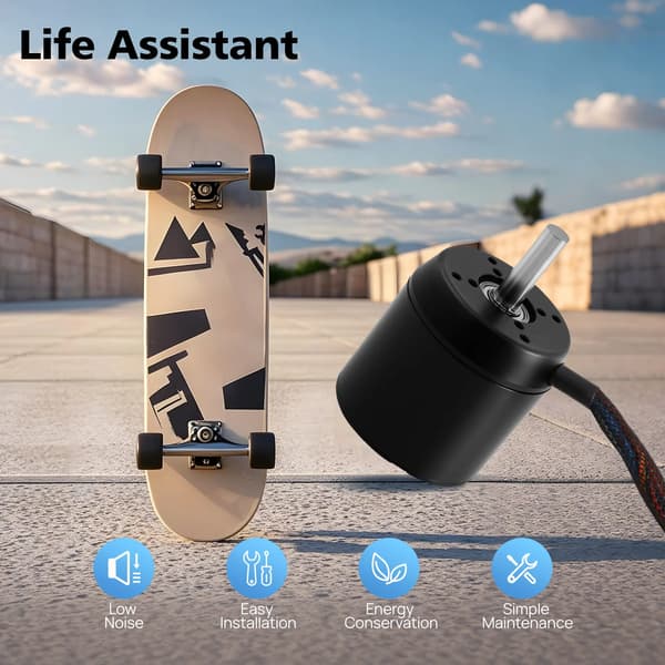 Elektrisk Skateboard Motor, 2300W Effekt, Stille Drift,sort