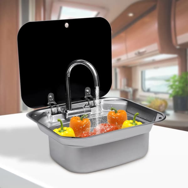 Diskho, Härdat Glaslock, 360° Rotbar Blandare,Silver