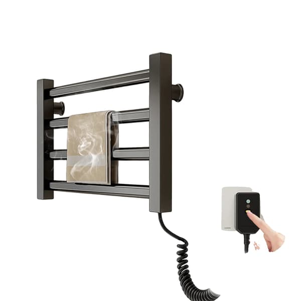 Värmd handdukstork, vattentät, väggmonterad design,EU, svart