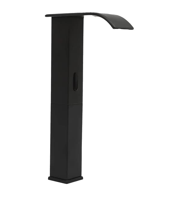 Automatisk Sensor Vandhane, Rustfrit Stål, Håndfri Betjening,sort, Rustfrit stål