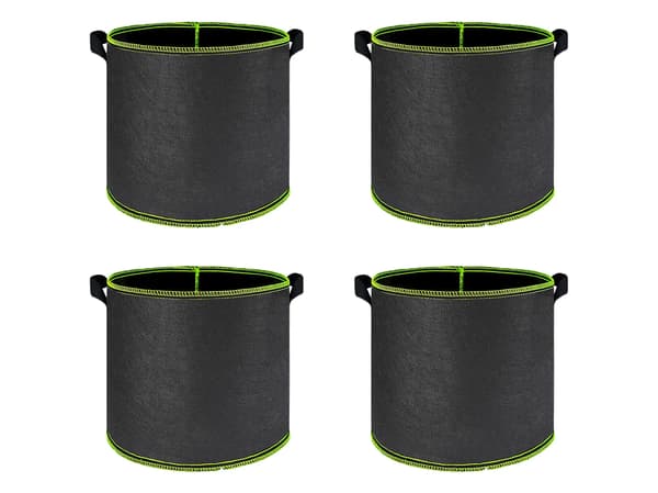 Växtpåsar, miljövänligt material, förbättrad luftcirkulation,3 Gallon 25x22cm, 4PCS-a