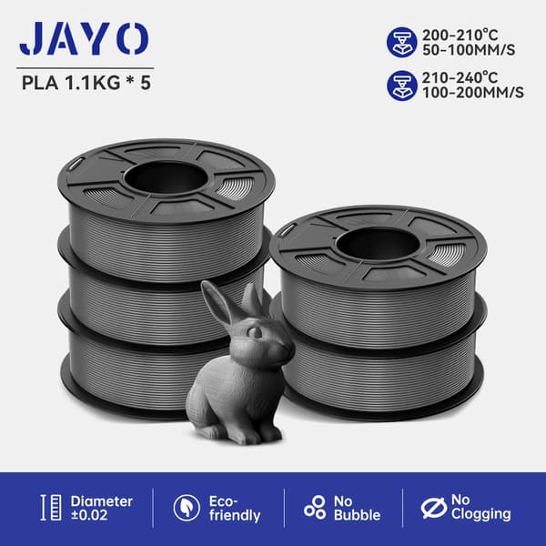 3D-printfilament, PLA multi-material, 330m længde,PLA-5GY-5.5KG