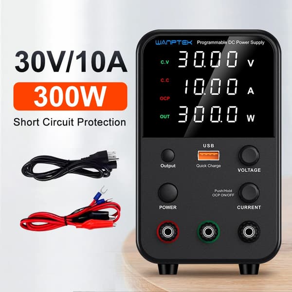 DC-strömförsörjning, justerbar spänning, LED-display,WPS3010H