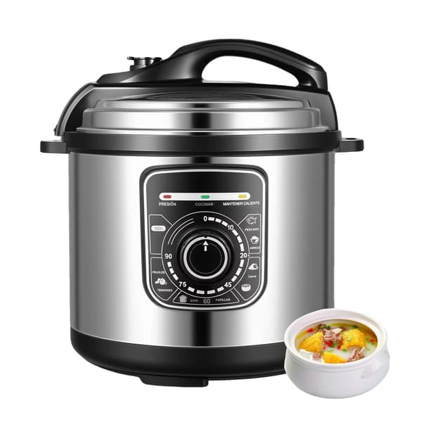 Elektrisk trykkoger, 6L kapacitet, multifunktionel apparat,6L