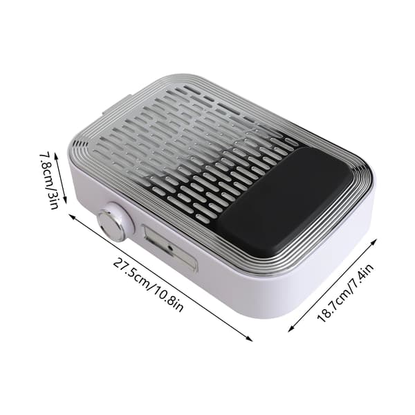 Nageldammsamlare, 80W Effekt, Ergonomisk Design,Vit
