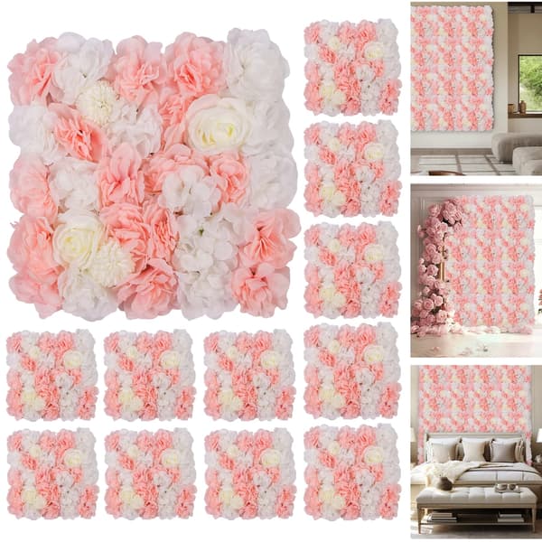 Blomsterpanel, Konstgjord Blomdesign, Mångsidig Dekoration,Rosa