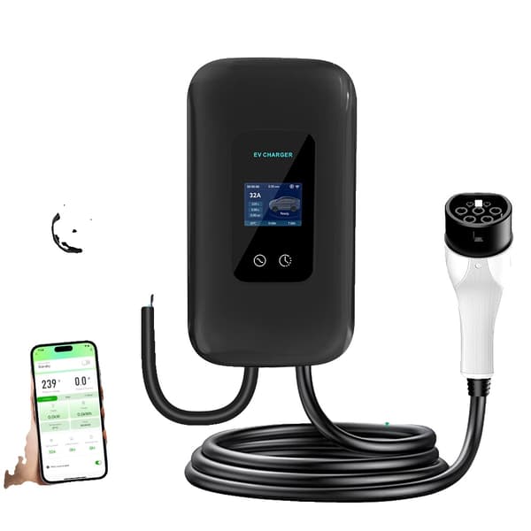 EV-laddare, Justerbar Ström, Smart Kontroll,7KW 32A 10M, Typ2