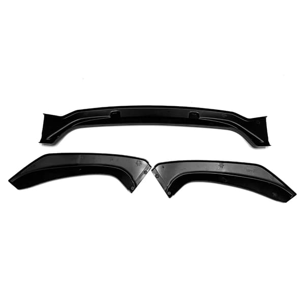 Front Bumper Lip Spoiler, Holdbart ABS Materiale, Nem Installation,sort