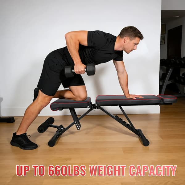 Fitness Stol, Justerbart Design, Ergonomiske Funktioner,sort