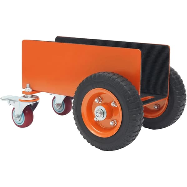 Panelvogn, Heavy Duty, Låselige Hjul,Appelsin