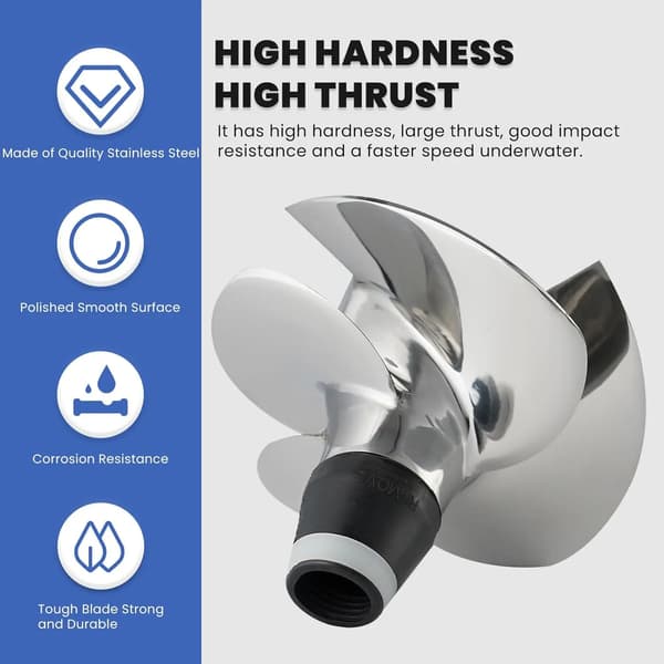 Jet Ski Impeller, Rustfrit Stål Konstruktion, Præcisionsdesign,10 18A
