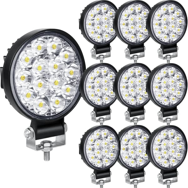 Arbejdslampe, Lysende Belysning, Holdbart Design,10 x 42W Mini Spot