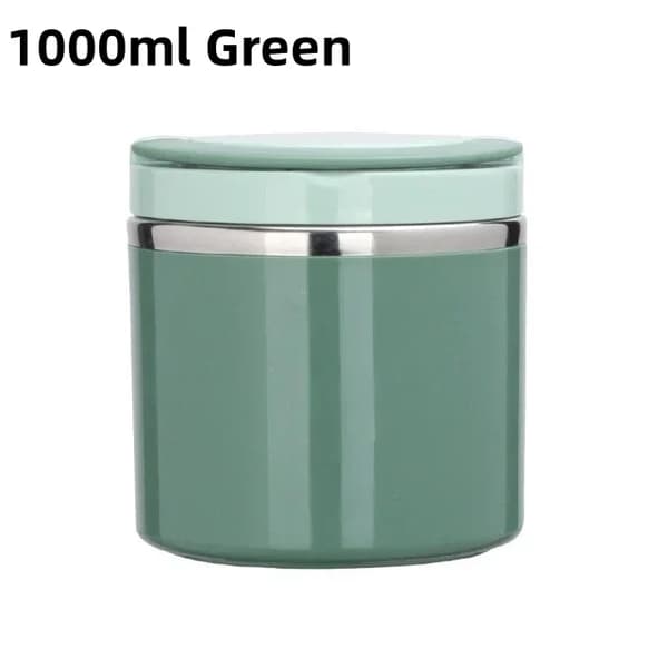 Mat Termos, Isolerad Design, Läcksäker Stängning,Grön-1000ml