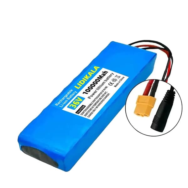 Litiumjonbatteri, 36V, 100Ah kapacitet,36V-a, XT60- DC