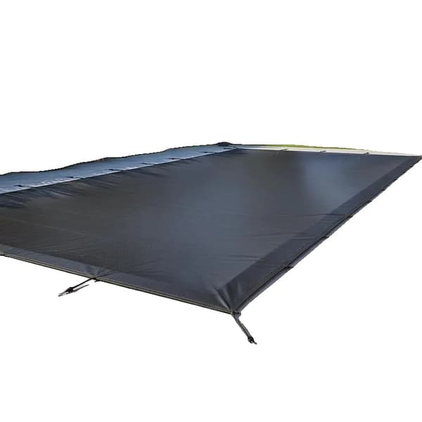 Poolöverdrag, Hållbar Polyeten, 500 x 300 cm, Passar Standard Rektangulära Pooler, Minskar Vattenavdunstning, Lätt att Förvara