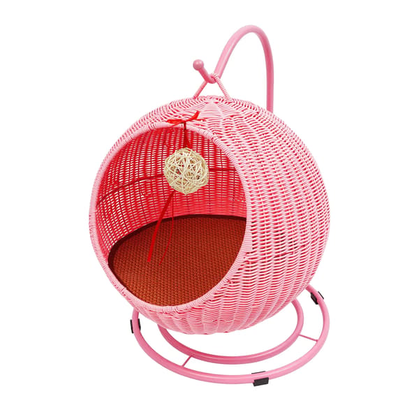 Kattekurv, Suspenderet Design, Holdbare Materialer,Pink