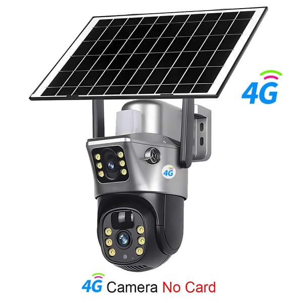 Aurinkokamera, kaksoislenssi, yökuvaus,4G Kamera Ei SD