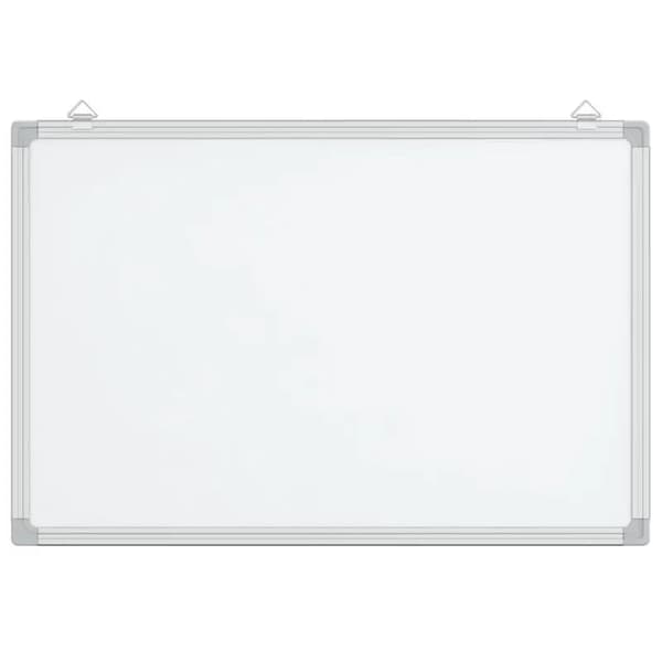 Magnetisk whiteboard, aluminiumram, väggmonterad design,Elfenben