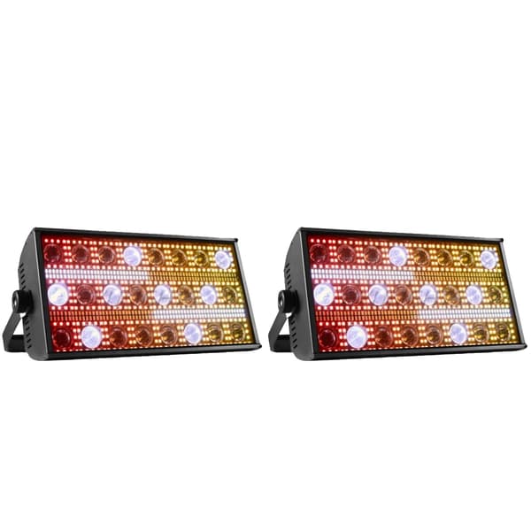 Scenbelysning, DMX-kontroll, Mångsidiga effekter,2PCS, EU-kontakt