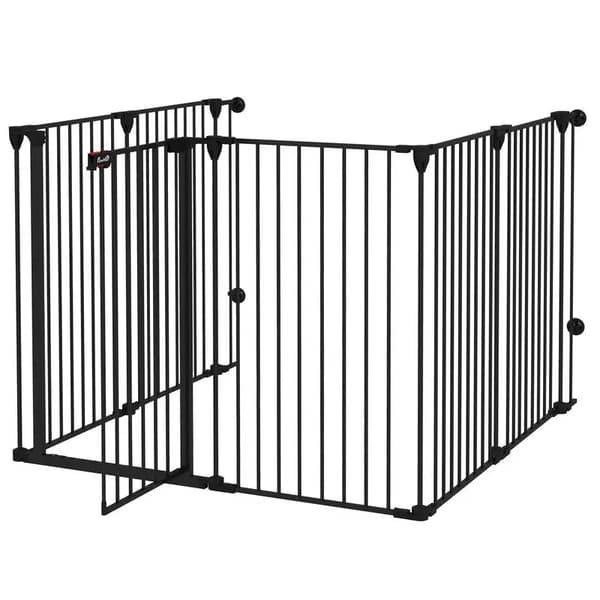 Hundegitter, Foldbart Design, Dobbelt Låsesikkerhed,hær grøn