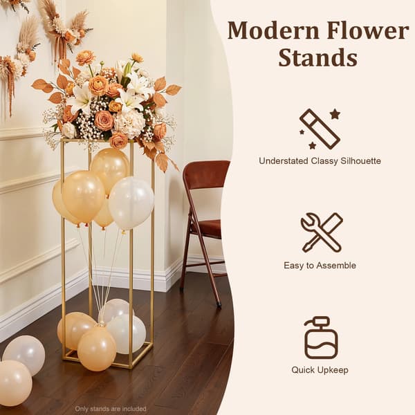 Blomsterställ, Elegant Design, Mångsidig Användning,Guld