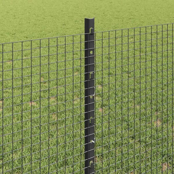 Hegnspæle, Holdbar Stål Konstruktion, 10 meter Lange,Gris
