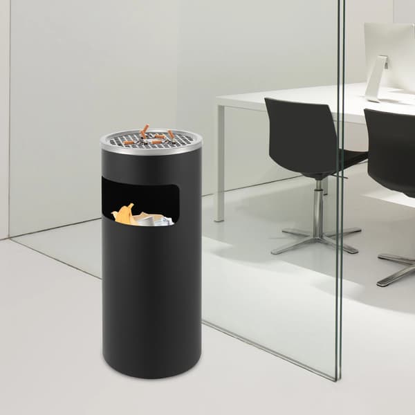 Vertikal Affaldsbeholder, Rustfrit Stål, 15L Kapacitet,GUL
