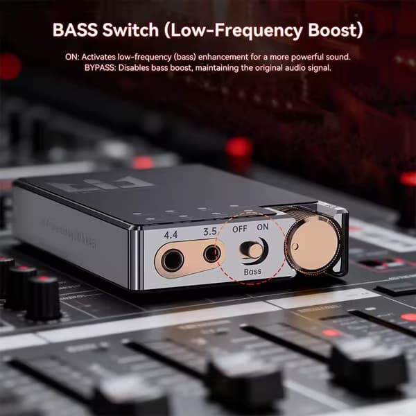 Audio DAC & Hovedtelefonforstærker, Dual ES9039Q2M Chip, Bluetooth-forbindelse,Sort