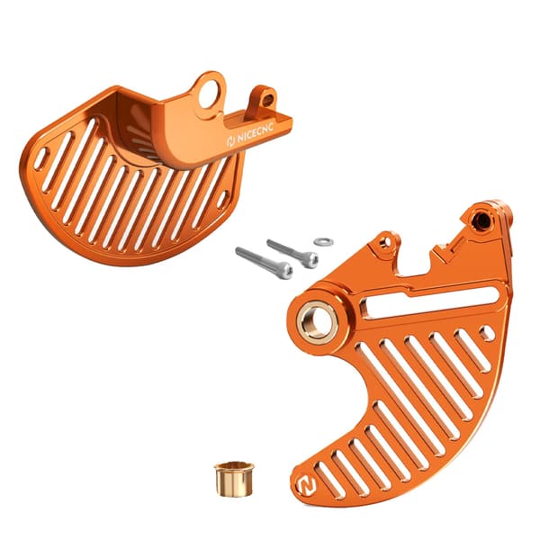 Bromsskivsskydd, Lättviktsaluminium, Precisionstillpassning,Kit Orange