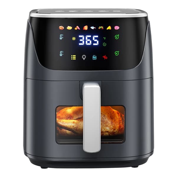 Luftfritös, 7L kapacitet, LED-touchskärm,Svart, EU