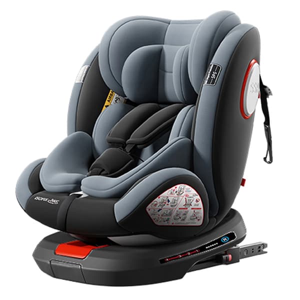 Babystol, Rotationsfunktion, Sidekollisionsbeskyttelse,GRÅ