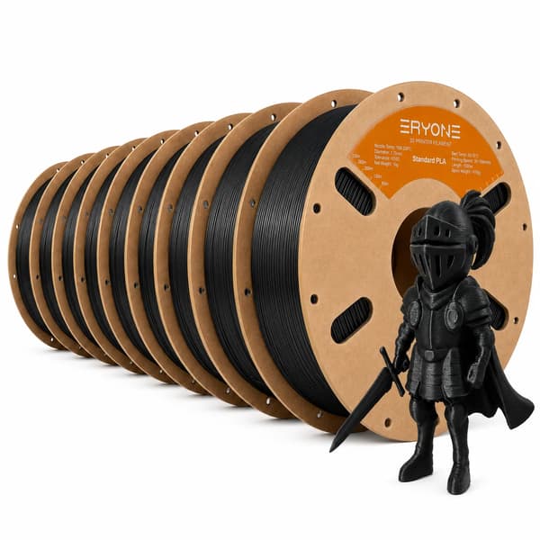 3D-utskrift Filament, PLA-material, trasselfri design,Svart