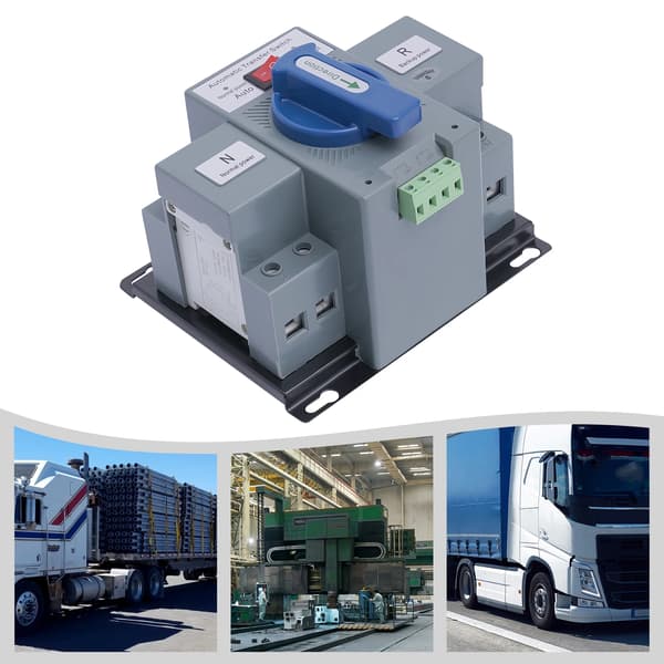 Automatisk Overførselsbryder, Hurtig Skift, Manuel/Automatisk Drift,Blå