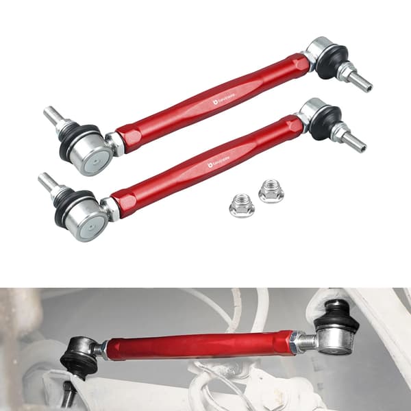 Fram Sway Bar End Link Kit, Justerbart Omfång, Hållbar Konstruktion,Röd