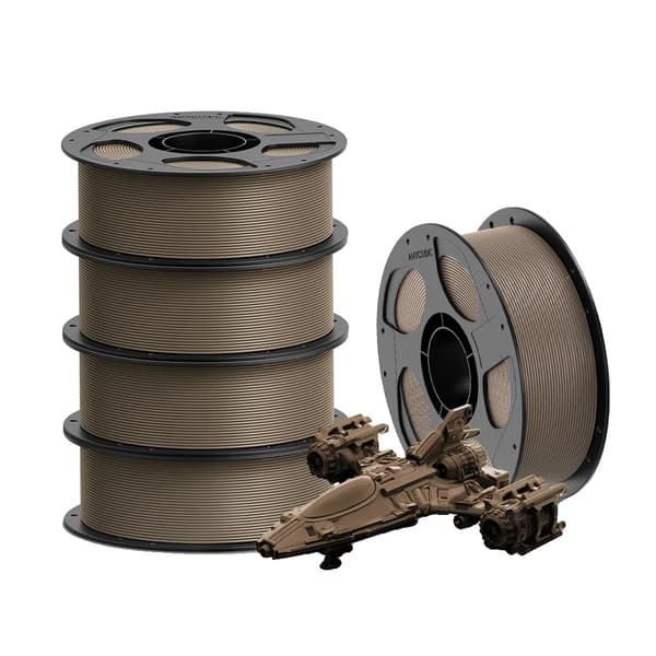 3D Printfilament, PETG Material, Stødresistent,5kg brun