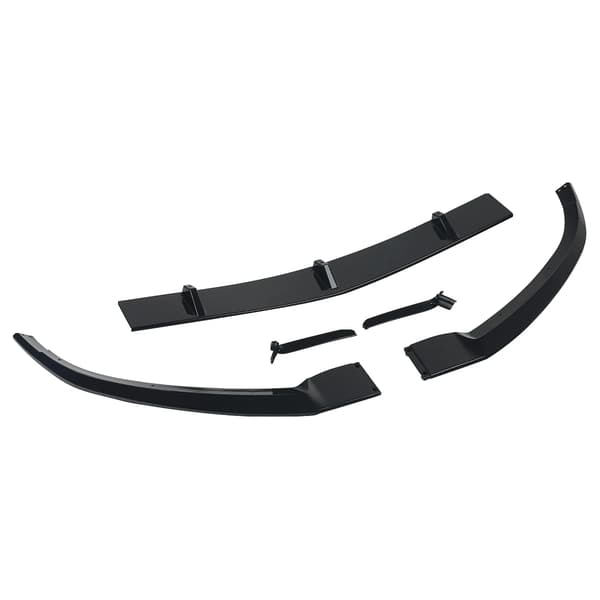 Front Bumper Splitter, Sporty Design, Nem Installation,Sort